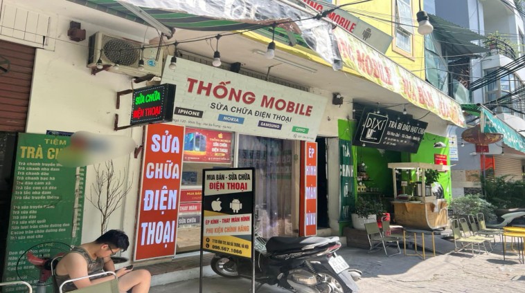 CHO THUÊ NHÀ MẶT ĐƯỜNG  VỪA Ở VỪA KINH DOANH Ô TÔ VĨNH TUY  - 4 T, 35M2, MT 8 M, 15 TRIỆU.